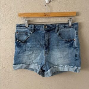 Wallflower Curvy Super High Rise Denim Shorts Size 11